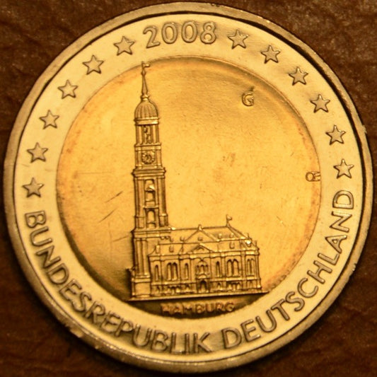 2 Euro Németország 2008 "G" Hamburg: Szent Mihály templom (UNC)