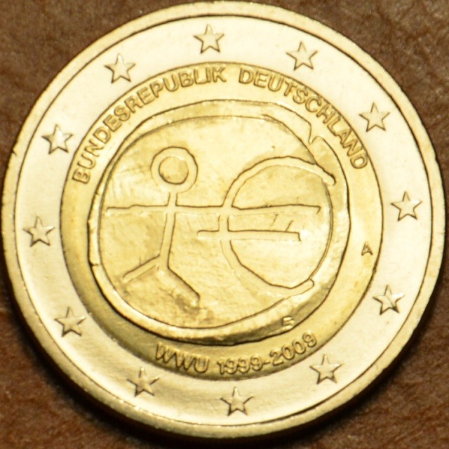 2 Euro Németország 2009 "A" 10 éves az Európai Monetáris Unió (UNC)