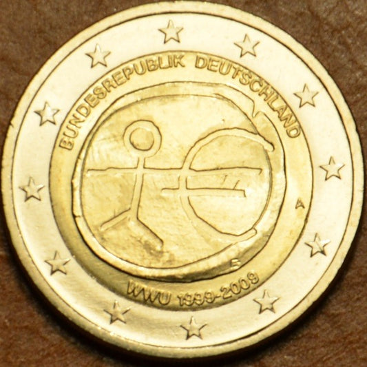 2 Euro Németország 2009 "A" 10 éves az Európai Monetáris Unió (UNC)