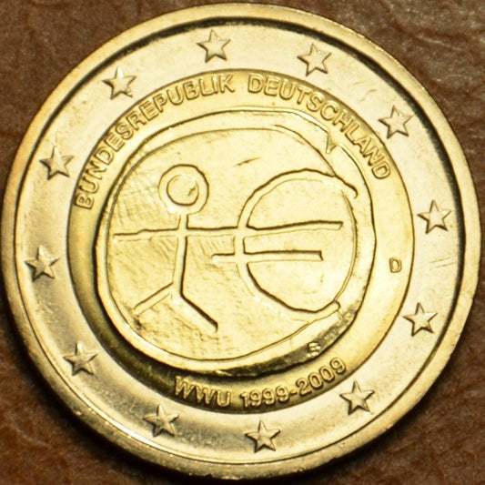 2 Euro Németország 2009 "D" 10 éves az Európai Monetáris Unió (UNC)