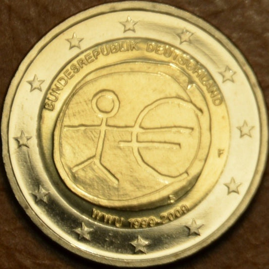 2 Euro Németország 2009 "F" 10 éves az Európai Monetáris Unió (UNC)