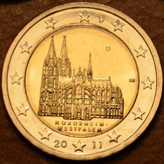 2 Euro Németország 2011 "D" Nordehein-Westfalen: A kölni dóm (UNC)