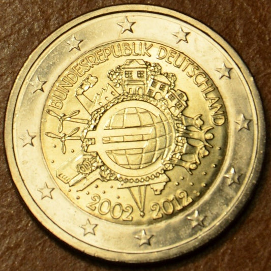 2 Euro Németország 2012  "A" Az Euro 10. évfordulója (UNC)