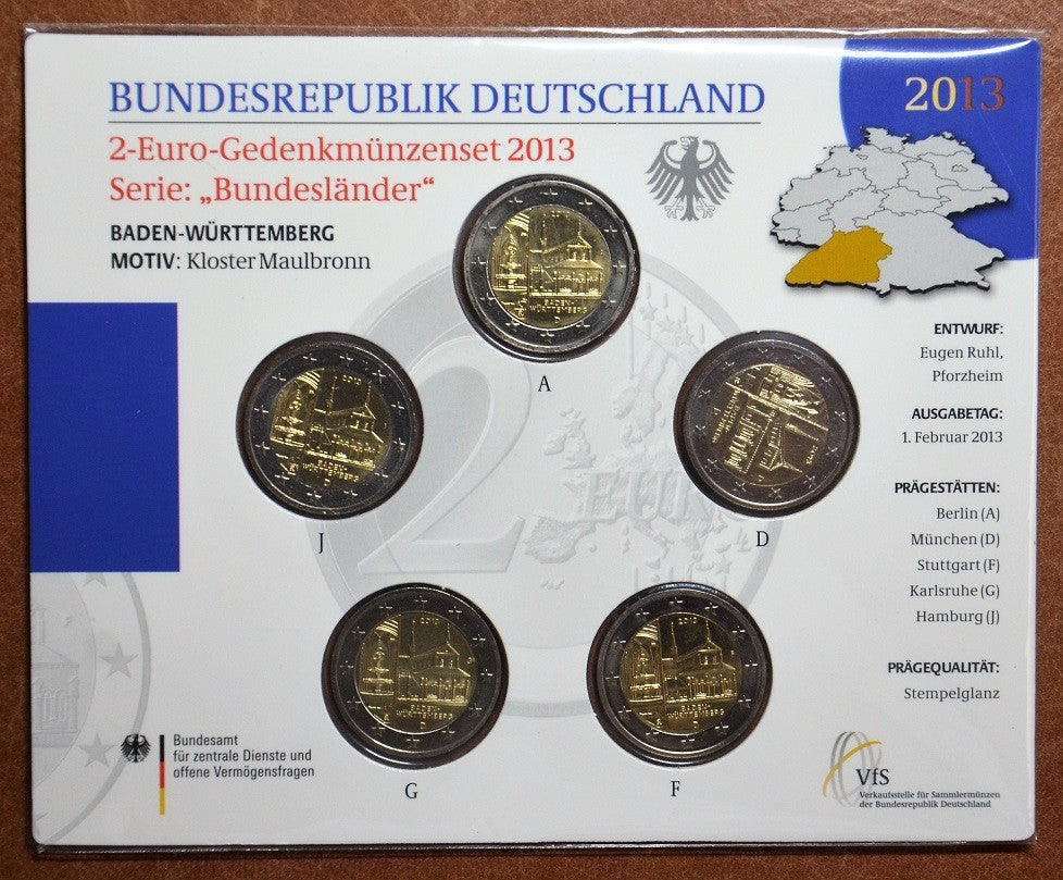 2 Euro Németország 2013 - Baden-Württemberg: Kloster Maulbronn (BU)
