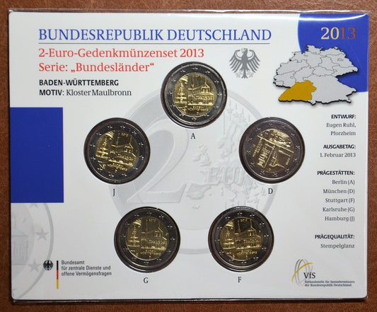 2 Euro Németország 2013 - Baden-Württemberg: Kloster Maulbronn (BU)