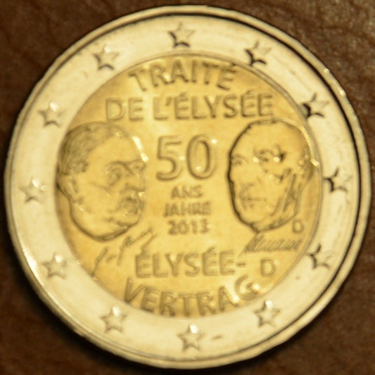 2 Euro Németország 2013  "D" Elyseé Szerzõdés 50. évfordulója (UNC)