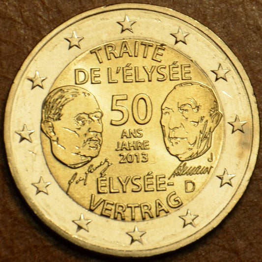 2 Euro Németország 2013  "J" Elyseé Szerzõdés 50. évfordulója (UNC)