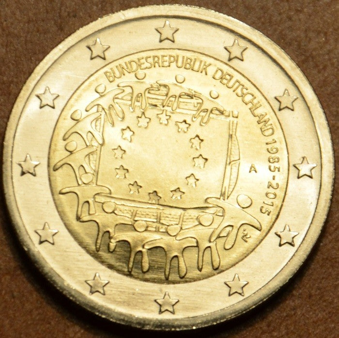2 Euro Németország 2015 "A" Az európai lobogó 30 éve (UNC)