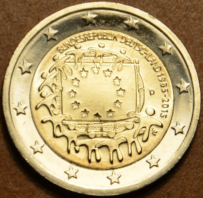 2 Euro Németország 2015 "D" Az európai lobogó 30 éve (UNC)