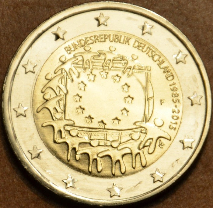 2 Euro Németország 2015 "F" Az európai lobogó 30 éve (UNC)