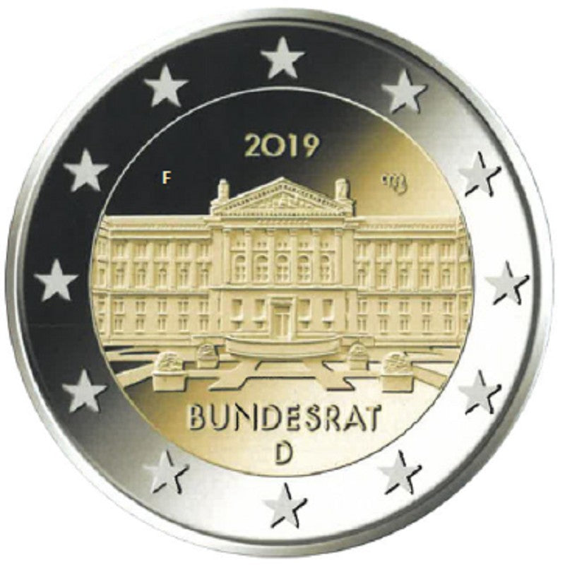2 Euro Németország 2019  "F" Bundesrat (UNC)