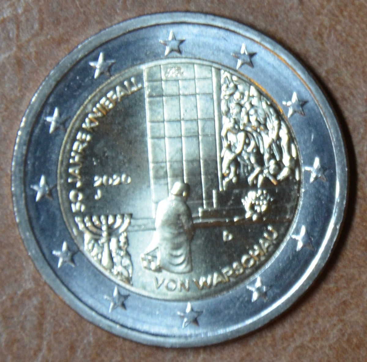 2 Euro Németország 2020 "J" 50 éves a „varsói térdhajtás” (UNC)