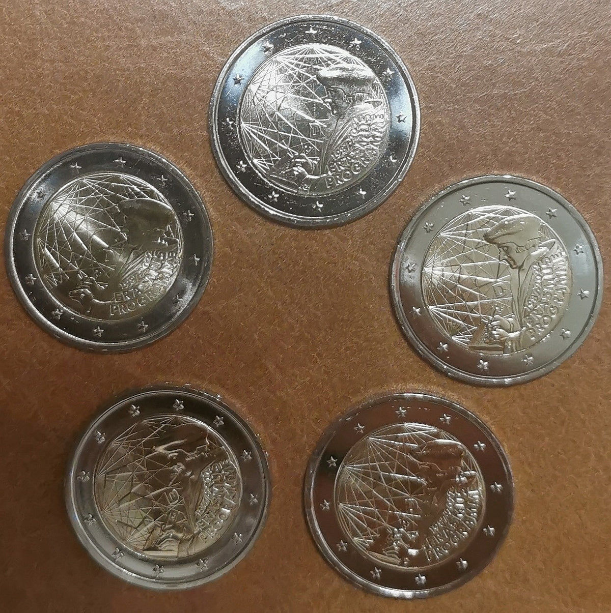2 Euro Németország 2022 "ADFGJ" - Erasmus Program (5x UNC)