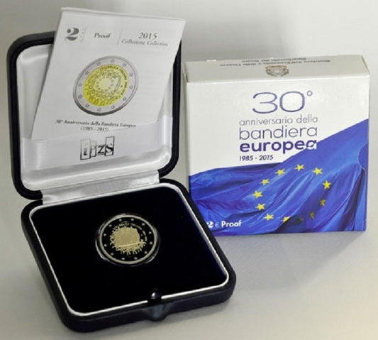 2 Euro Olaszország 2015 - Az európai lobogó 30 éve (Proof)