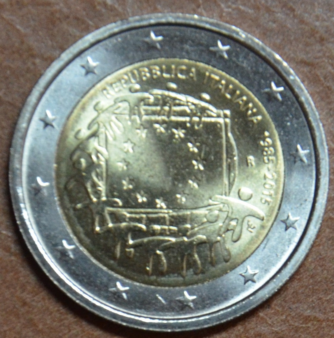 2 Euro Olaszország 2015 - Az európai lobogó 30 éve (UNC)
