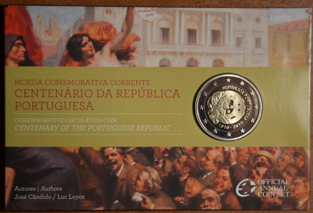 2 Euro Portugália 2010 - 100 éves a Portugál Köztársaság (Proof)