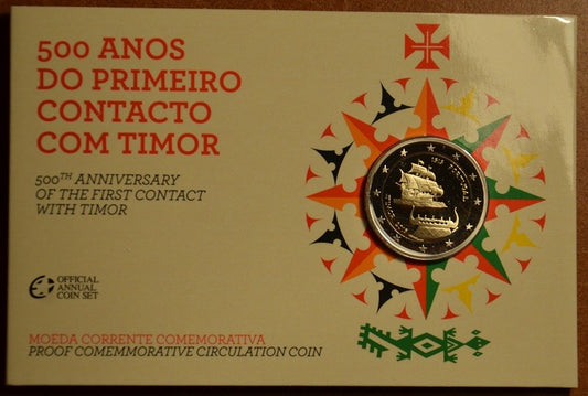 2 Euro Portugália 2015 - Timor felfedezésének 500. évfordulója (Proof)