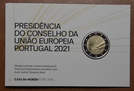 2 Euro Portugália 2021 - Az Európai Unió portugál elnöksége (Proof)