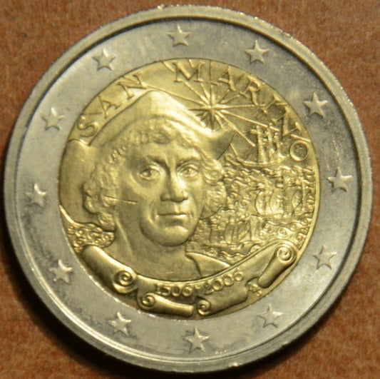 2 Euro San Marino 2006 - Kolumbusz Kristóf halálának 500. évfordulója (folder nélkül)