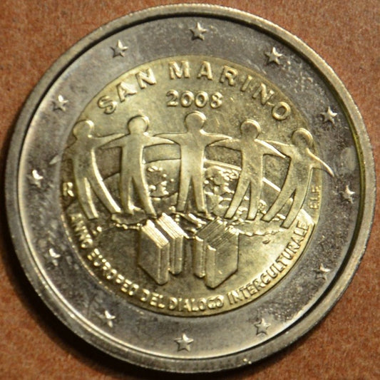 2 Euro San Marino 2008 - Kultúrák közti párbeszéd európai éve (folder nélkül)