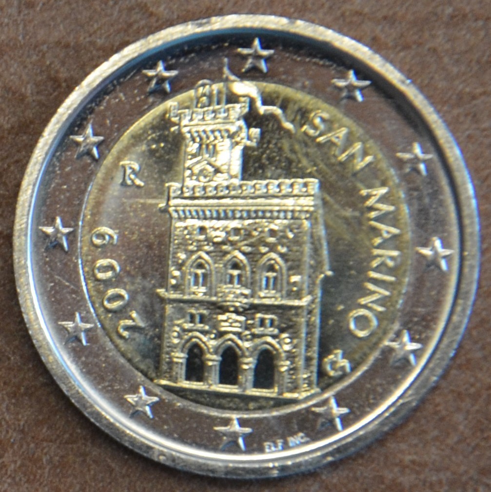 2 Euro San Marino 2009 - A kormányház (UNC)