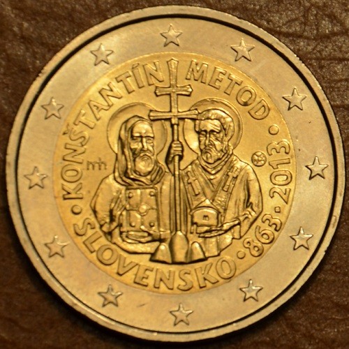 2 Euro Szlovákia 2013 - Cirill és Method bizánci missziójának 1150. évfordulója (UNC)