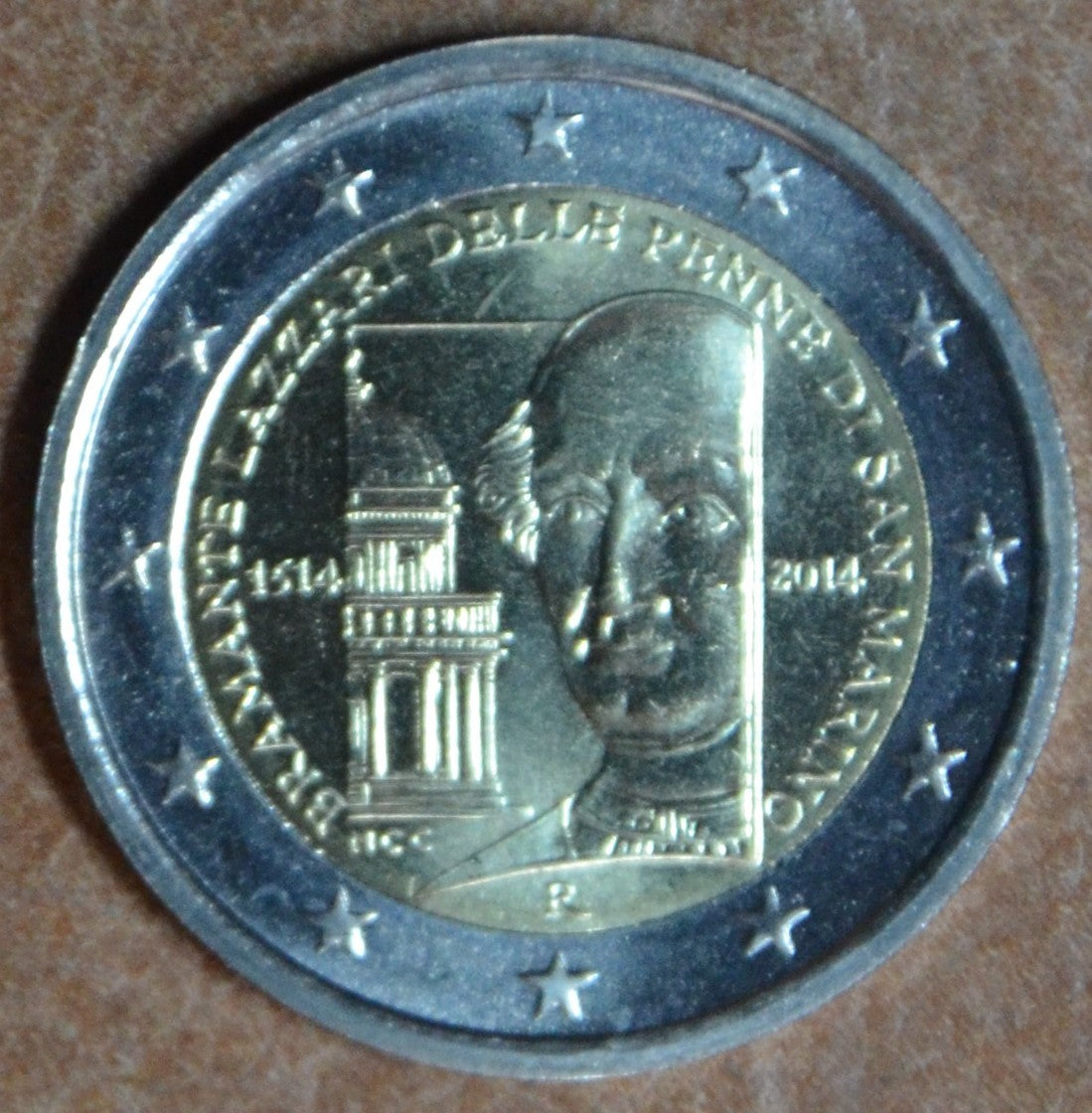 2 Euro San Marino 2014 - Bramante Donato halálának 500. évfordulója (UNC)