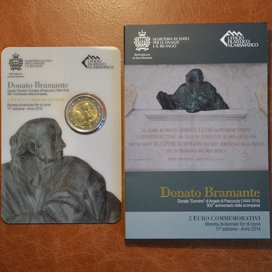 2 Euro San Marino 2014 - Bramante Donato halálának 500. évfordulója (BU)