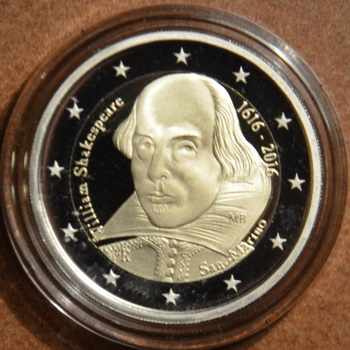 2 Euro San Marino 2016 - Shakespeare halálának 400. évfordulója (Proof)