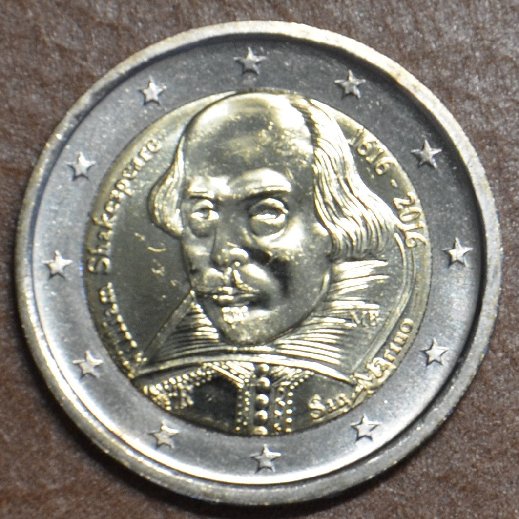 2 Euro San Marino 2016 - Shakespeare halálának 400. évfordulója (UNC)