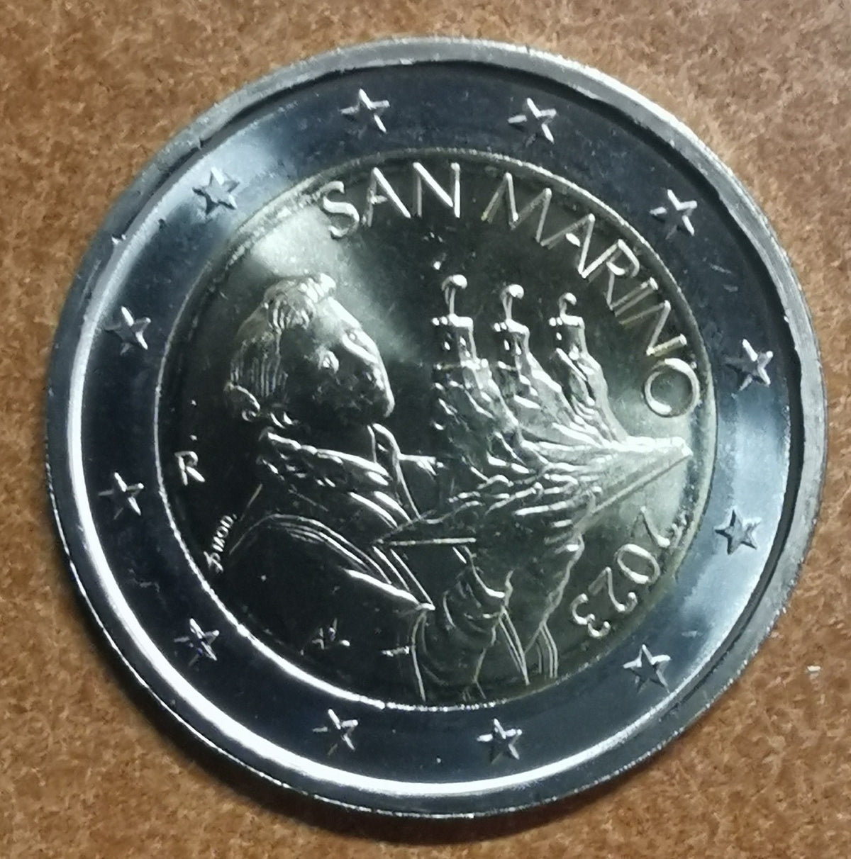 2 Euro San Marino 2023 - Szent Marinus (UNC)