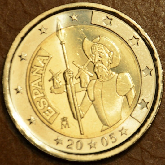 2 Euro Spanyolország 2005 - Cervantes Az elmés nemes Don Quijote de la Mancha elsõ kiadásának 400. évfordulója (UNC)