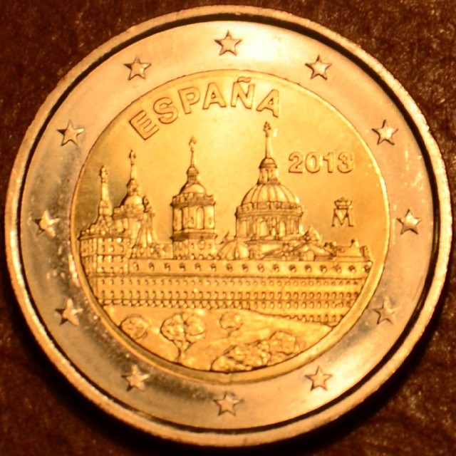 2 Euro Spanyolország 2013 - El Escorial kastély és kolostor (UNC)