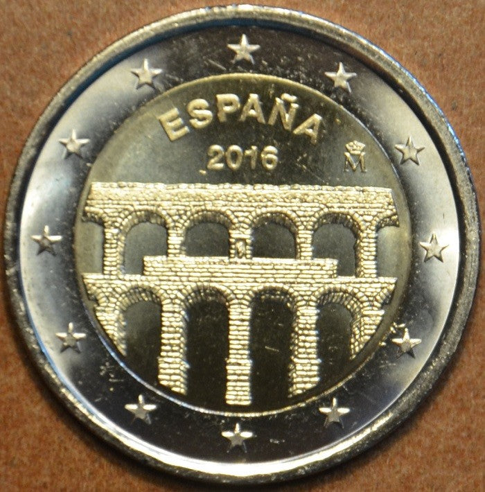 2 Euro Spanyolország 2016 - Segovia római vízvezetéke (UNC)