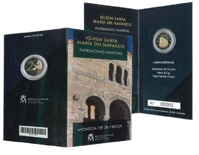 2 Euro Spanyolország 2017 - Oviedo: Santa María del Naranco  (Proof)