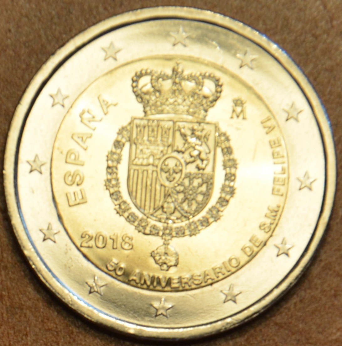 2 Euro Spanyolország 2018 - VI. Fülöp (UNC)