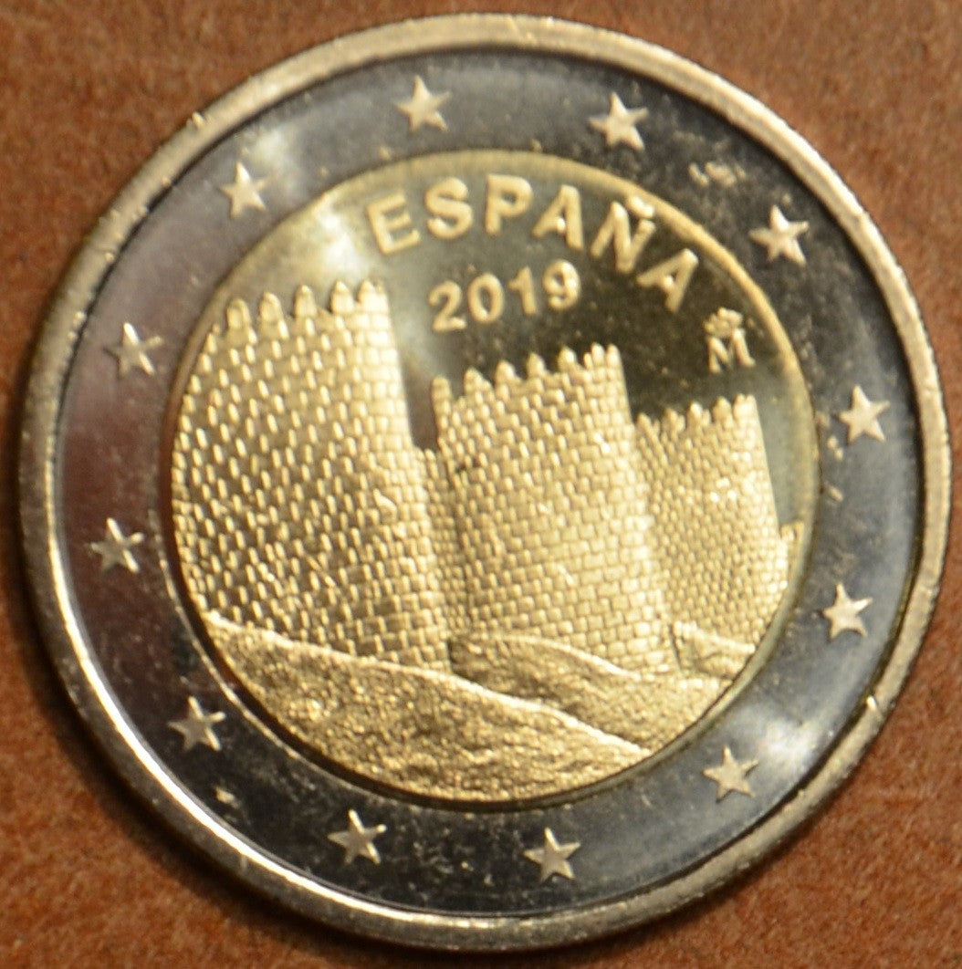 2 Euro Spanyolország 2019 - UNESCO: Ávila óvárosa (UNC)
