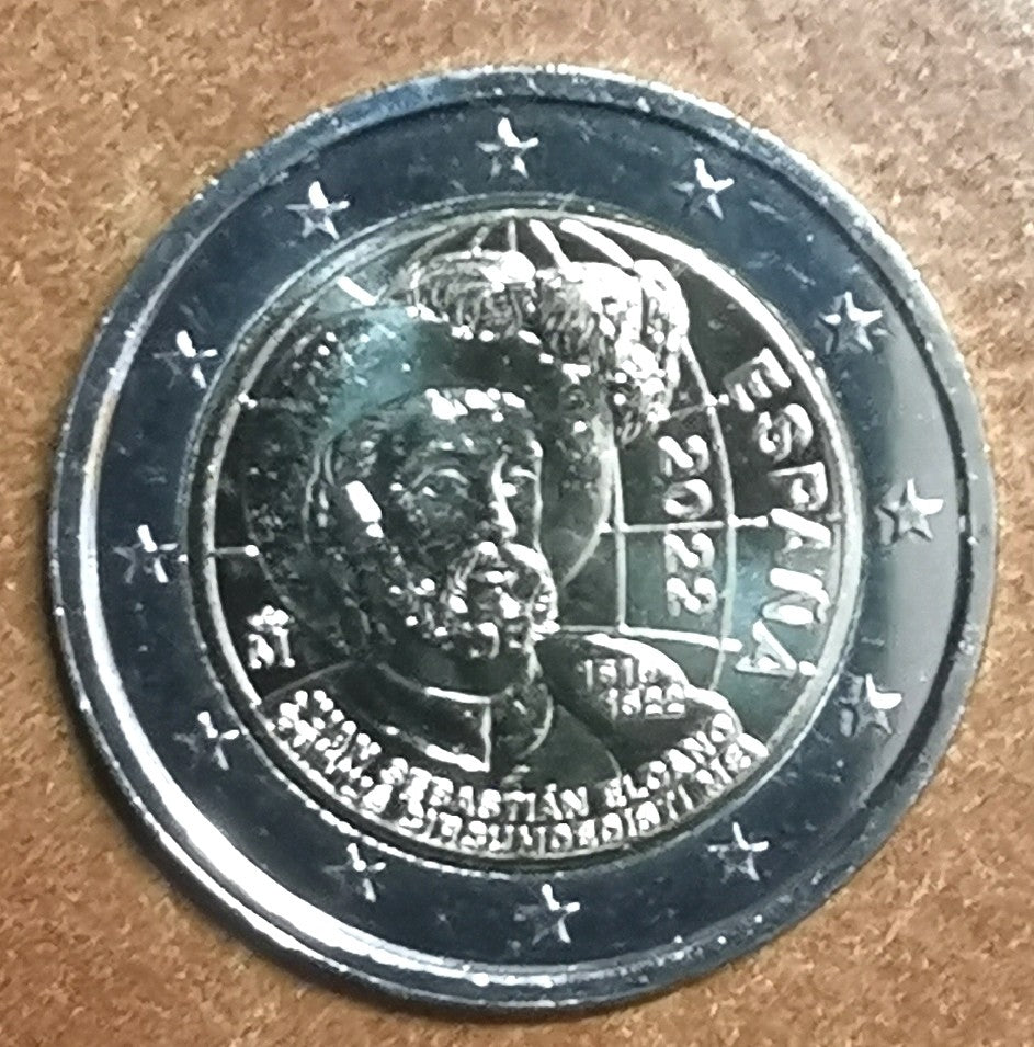 2 Euro Spanyolország 2022 - A Föld első körülhajózásának 500. évfordulója (UNC)