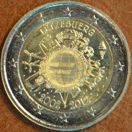 2 Euro Luxemburg 2012 - Az Euro 10. évfordulója (UNC)