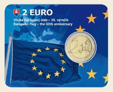 2 Euro Szlovákia 2015 - Az európai lobogó 30 éve (BU)