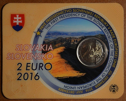2 Euro Szlovákia 2016 - EU elnökség (BU kártya)