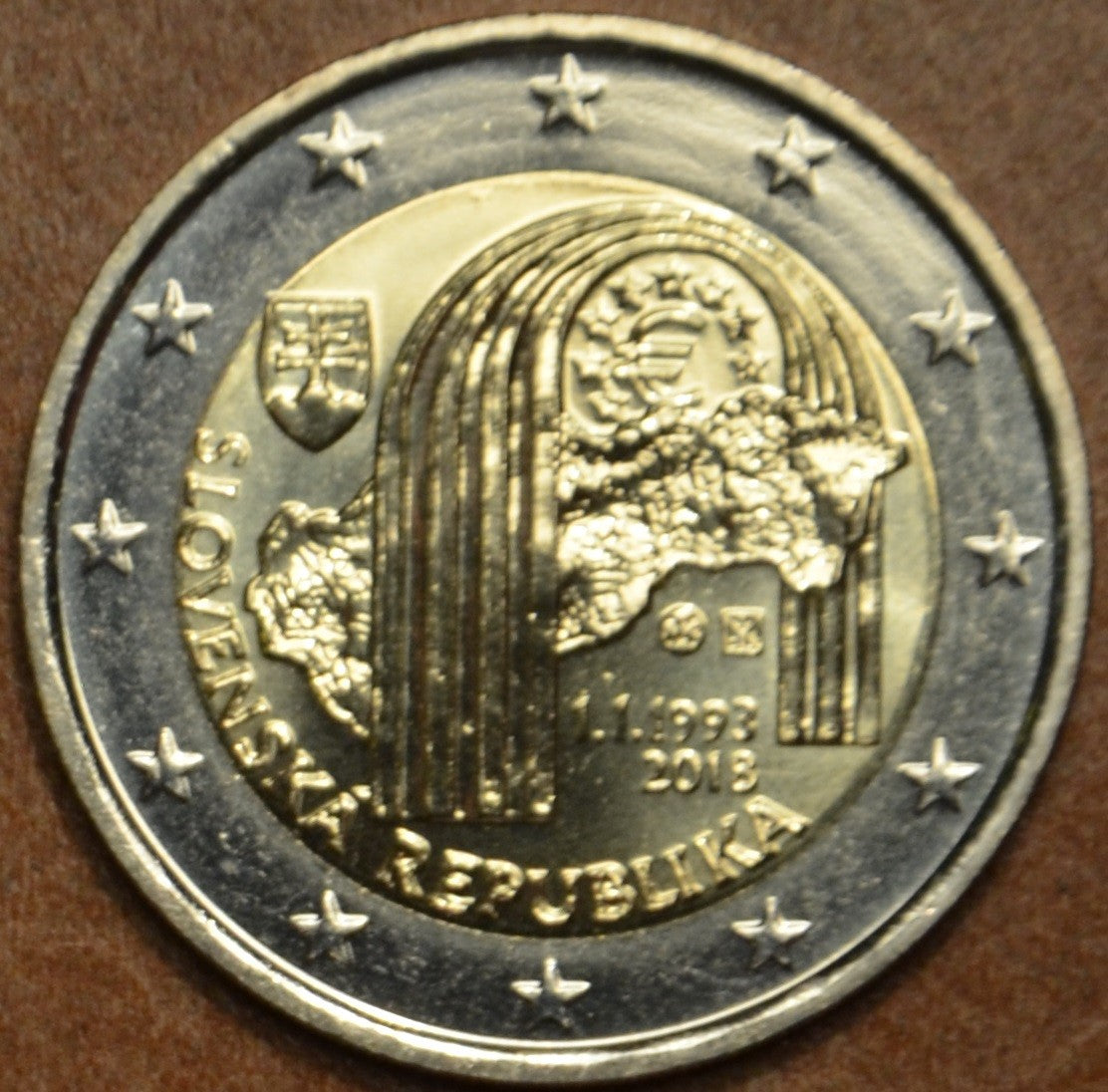 2 Euro Szlovákia 2018 - Szlovákia 25. évfordulója (UNC)