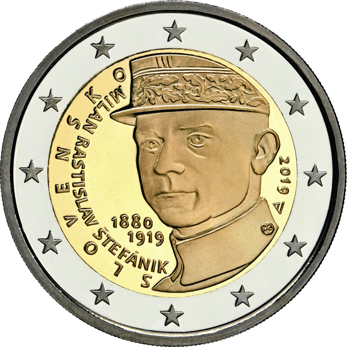2 Euro Szlovákia 2019 - Milan Rastislav Štefánik (UNC)