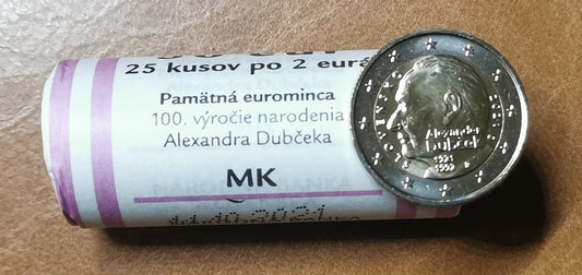 2 Euro Szlovákia 2021 - Alexander Dubček (25 x UNC)