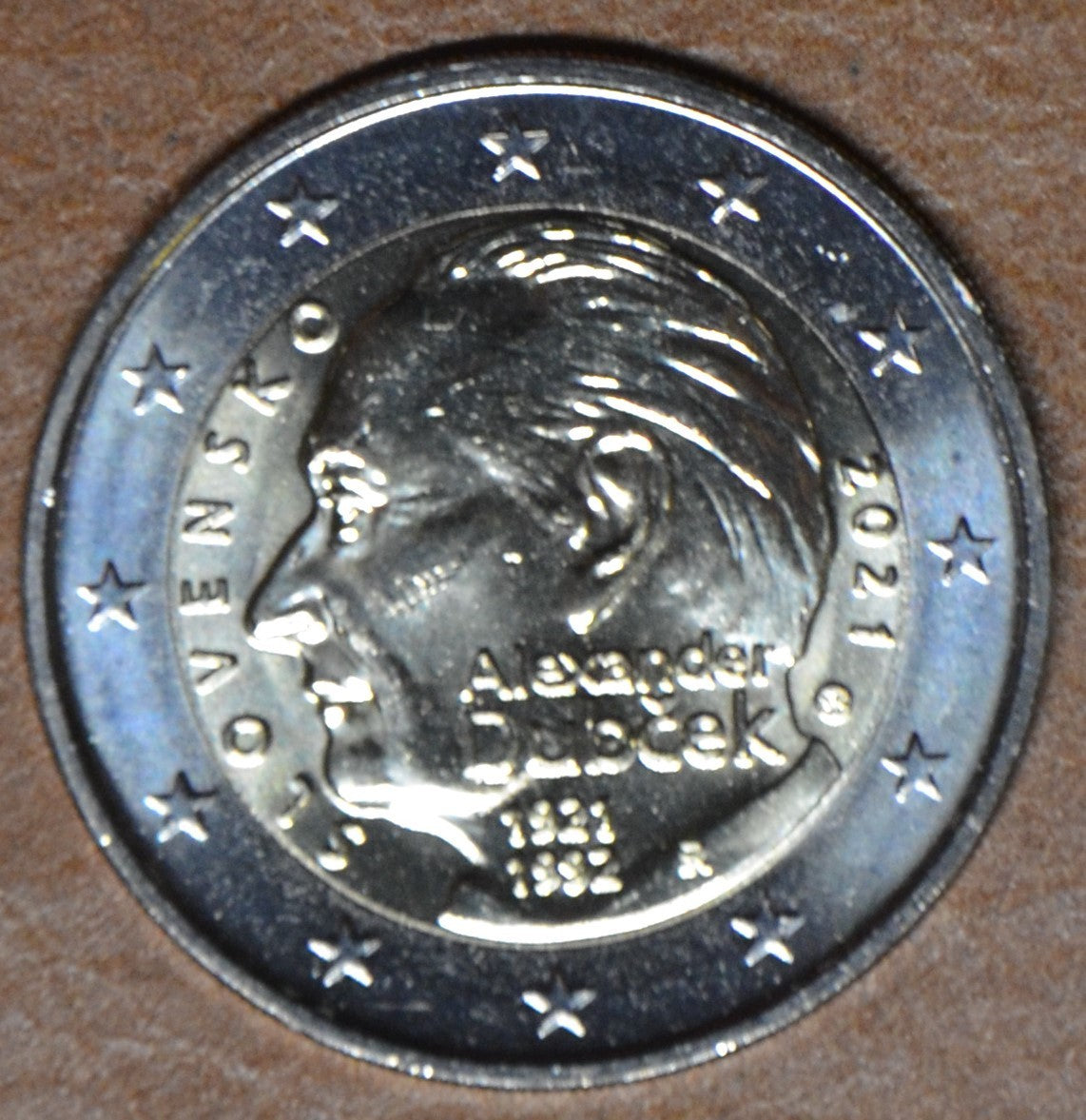 2 Euro Szlovákia 2021 - Alexander Dubček (UNC)