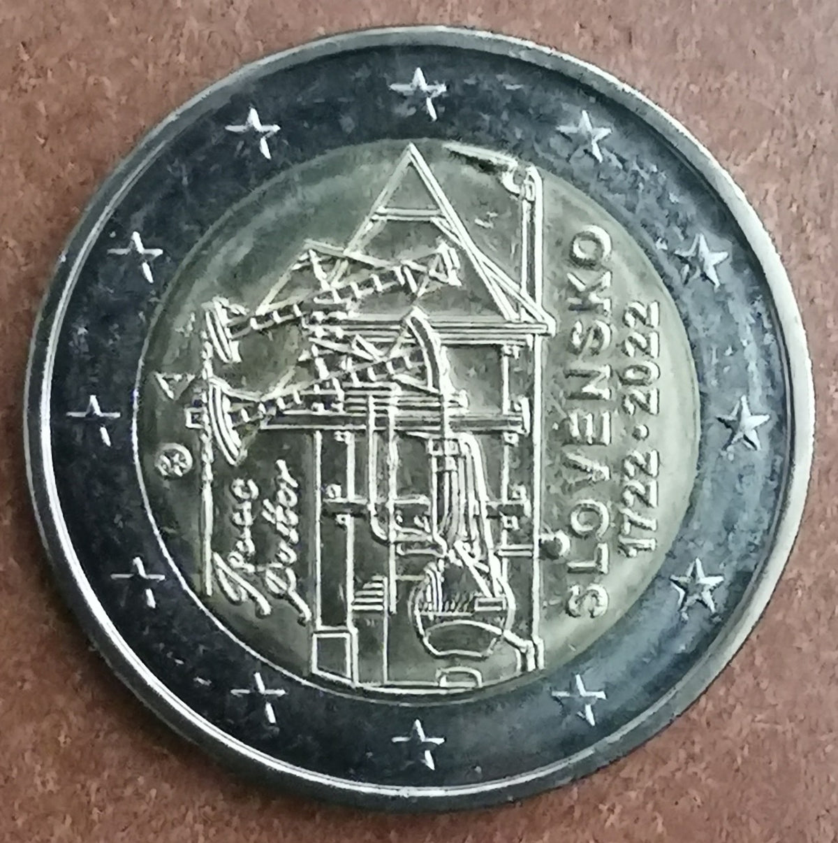 2 Euro Szlovákia 2022 - Potter atmoszférikus gőzgépe (UNC)