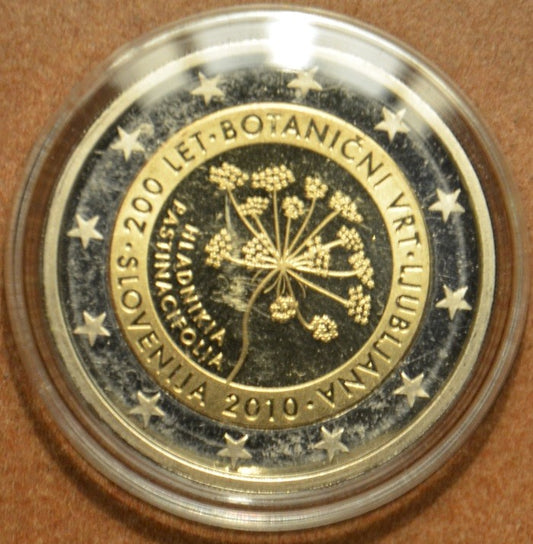 2 Euro Szlovénia 2010 - A ljubljanai botanikus kert 200. évfordulója (Proof)