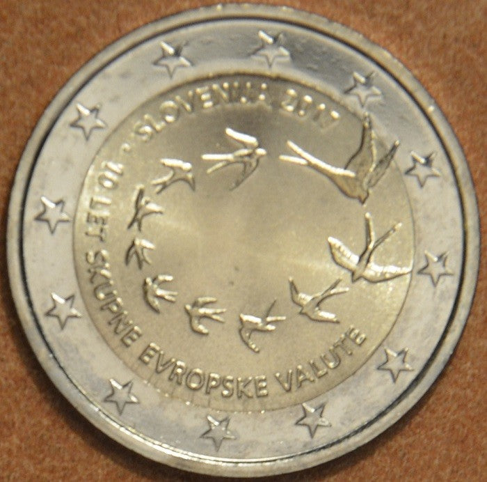 2 Euro Szlovénia 2017 - Az Euro 10. évfordulója (UNC)
