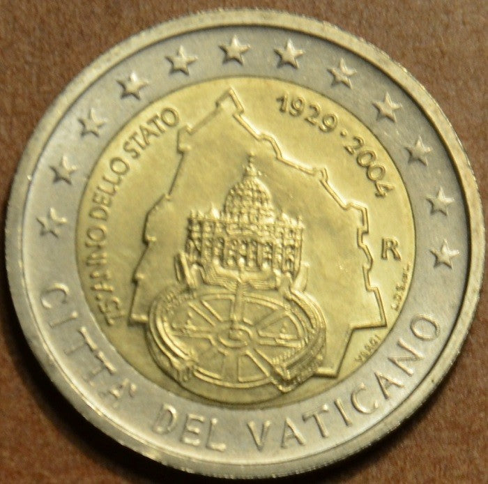 2 Euro Vatikán 2004 - Vatikán állam megalapításának 75. évfordulója (folder nélkül)