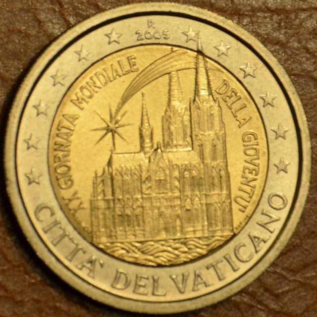 2 Euro Vatikán 2005 - XX. Ifjúsági Világtalálkozó Köln (UNC tok nélkül)